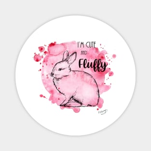 Watercolor bunny Magnet